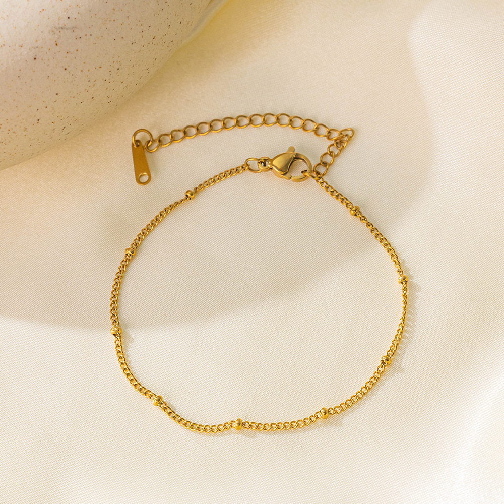 Brazalete Cadena Delgada Dorada