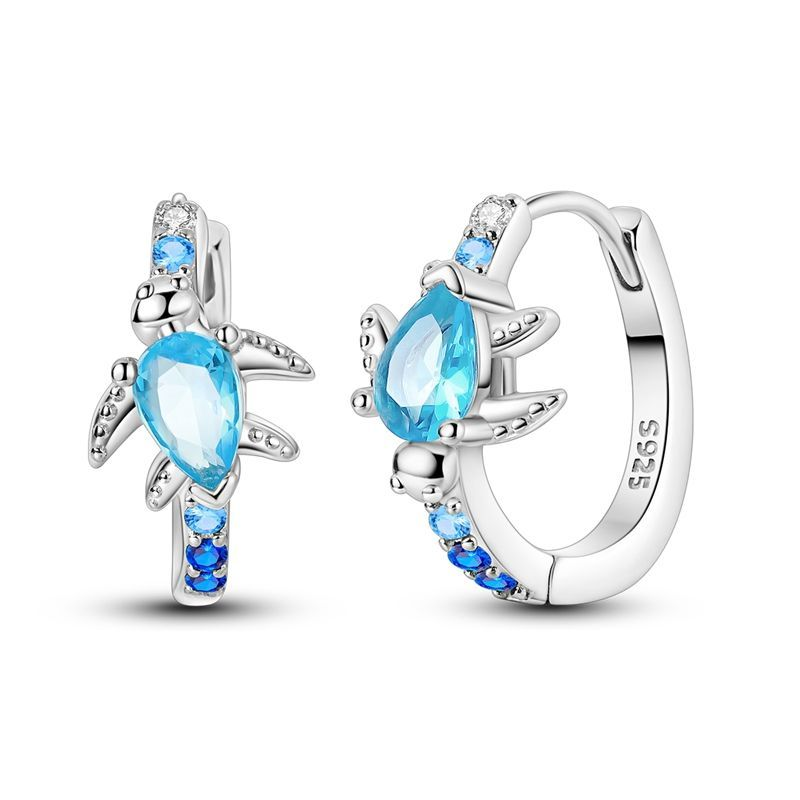 Aretes Tortuga Azul "Mar Eterno"