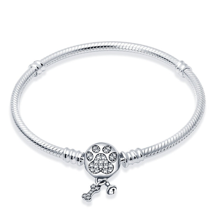 Pulsera Huella de Perrito Diamantes