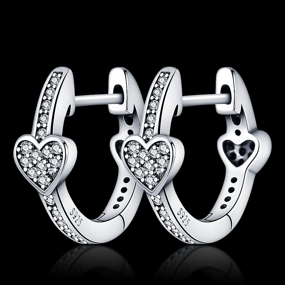 Aretes Herradura con Corazones