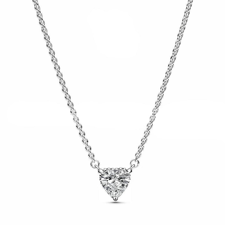 Collar Corazon Plateado