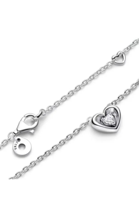 Collar Corazon Plateado