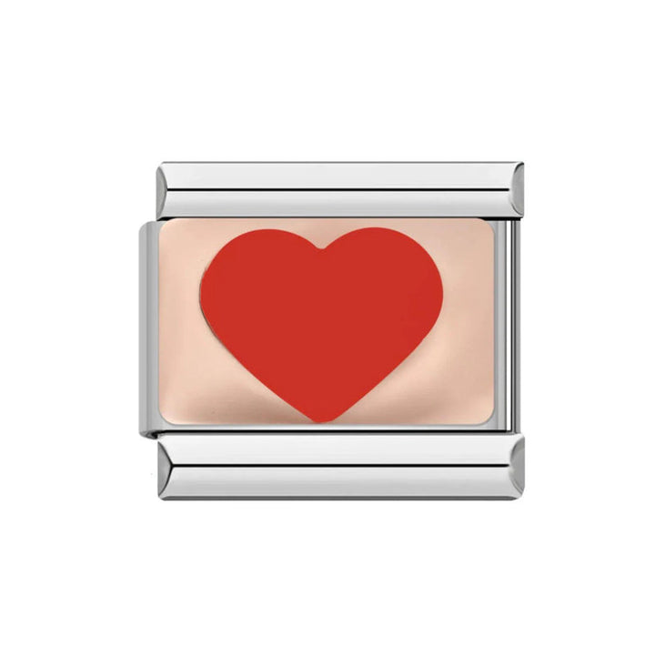 Charm Italiano Corazon Rosa