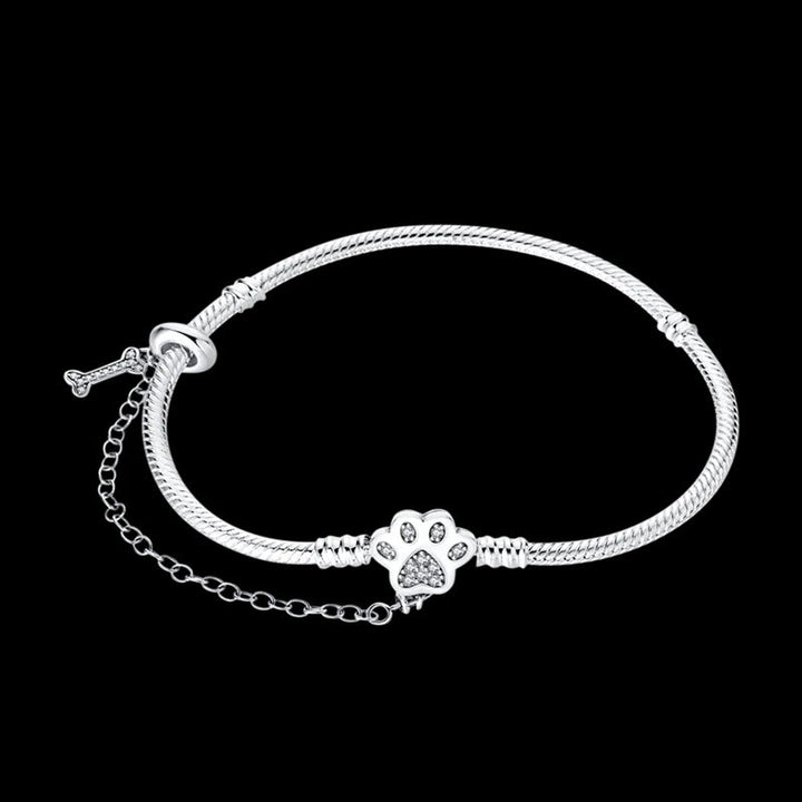 Pulsera Huella de Perrito y Hueso