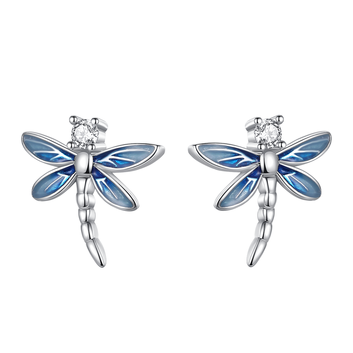Aretes Libelula Azul