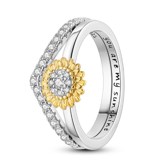 Anillo Girasol You Are My Sunshine