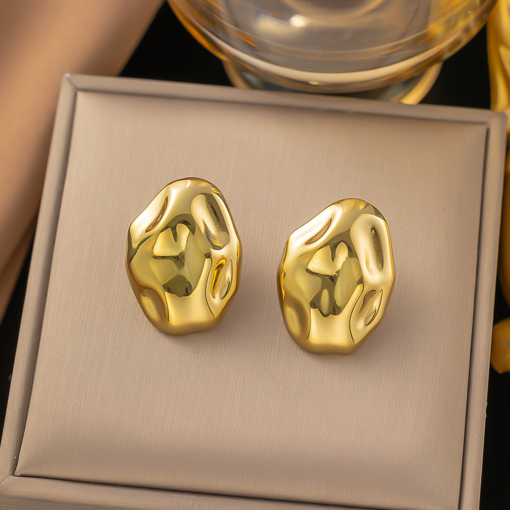 Aretes Irregulares Dorados