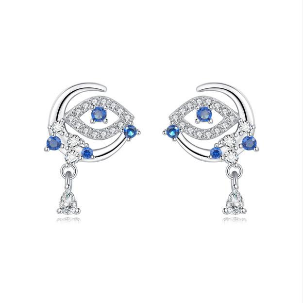 Aretes Luna y Ojos Nazar