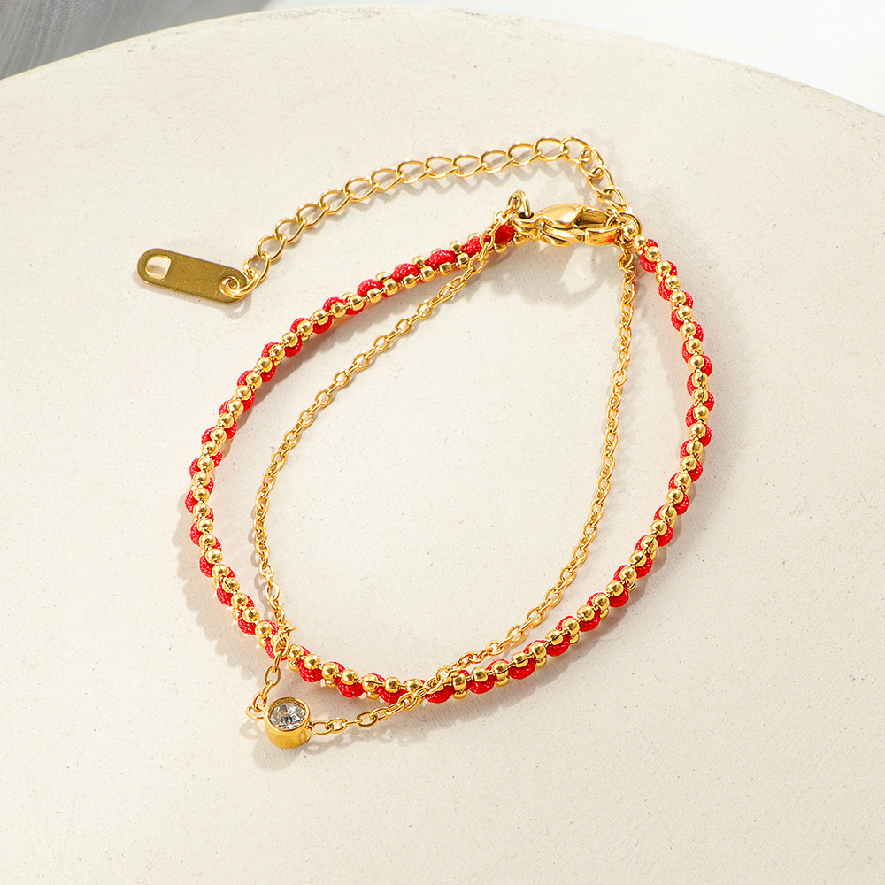 Brazalete Rojo & Dorado