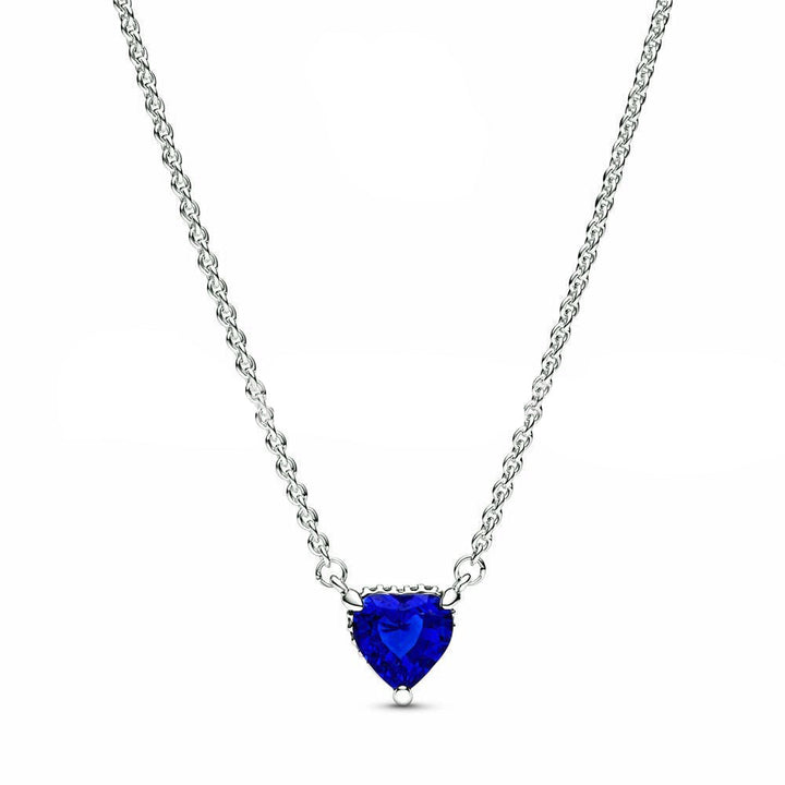 Collar Corazon Azul