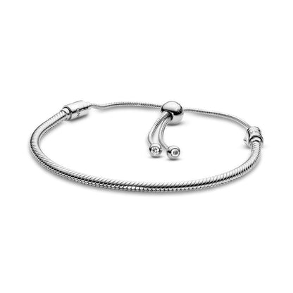Pulsera Cadena De Serpiente Con Cierre Deslizante