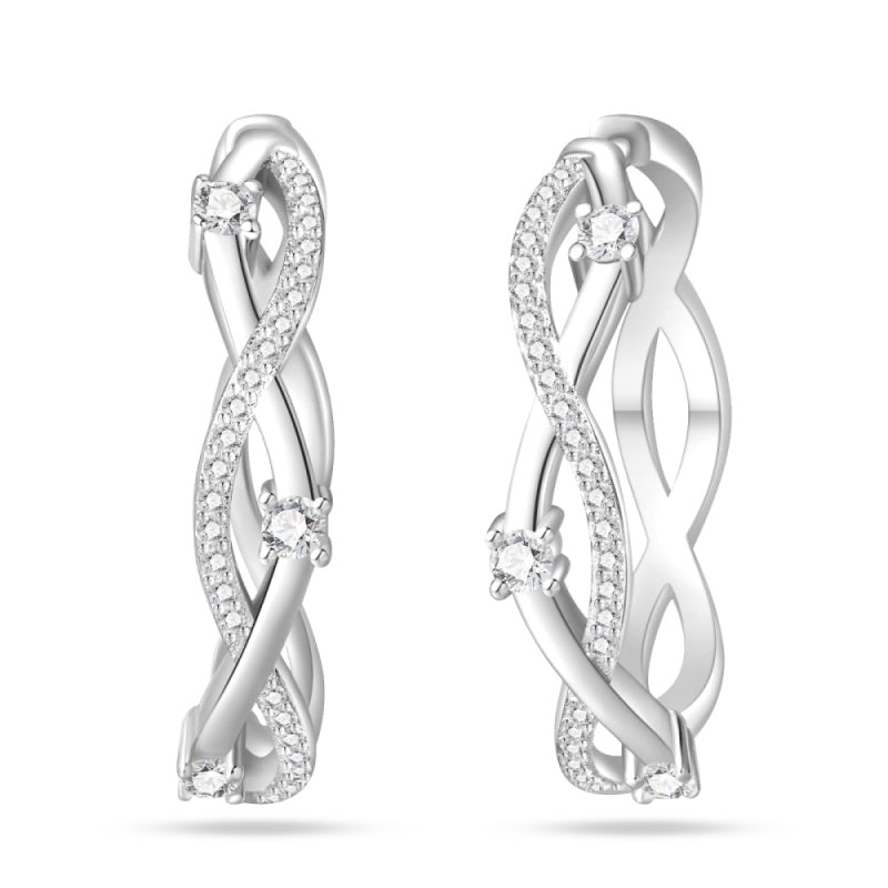 Aretes Viaje de Estrellas Plateadas