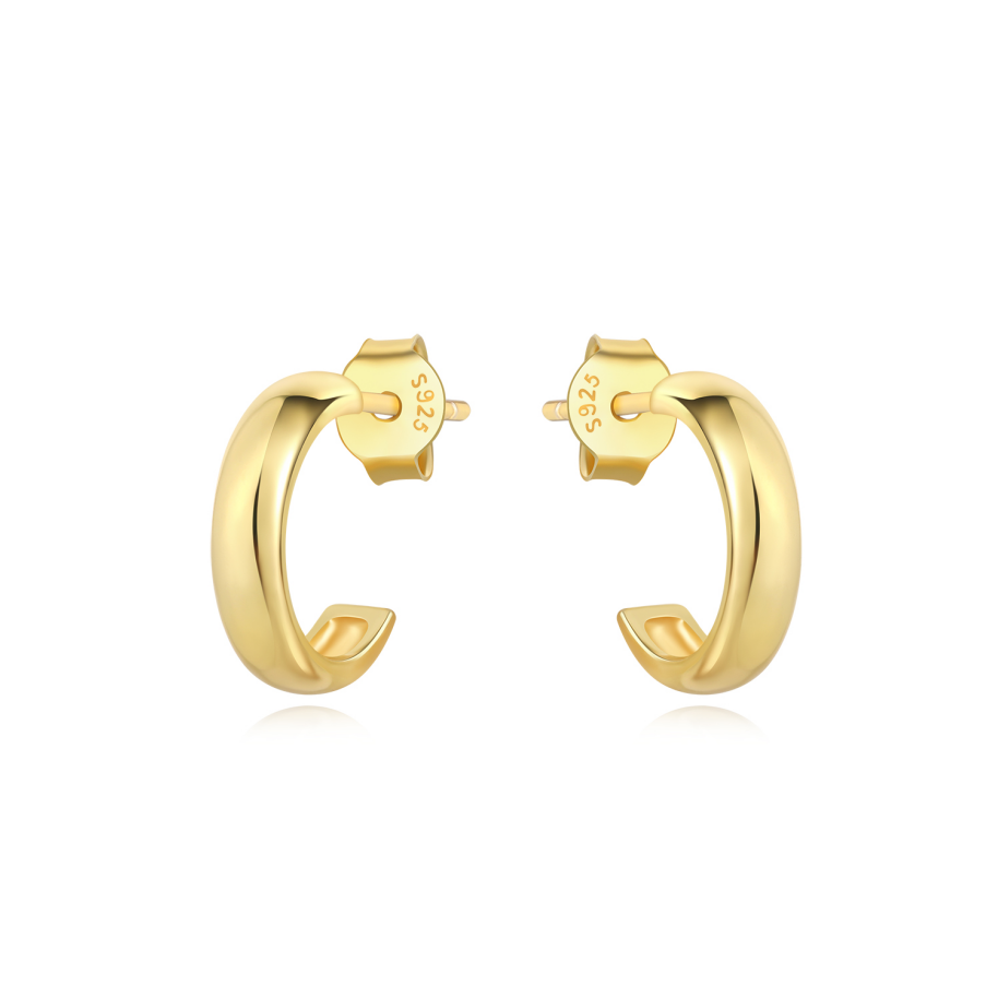 Aretes Luna Dorada