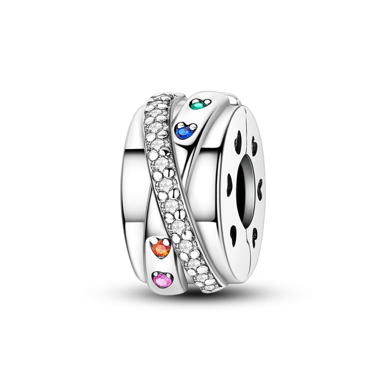 Clip Corazones de Colores