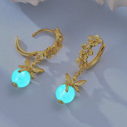 Aretes Flores Doradas & Hadas