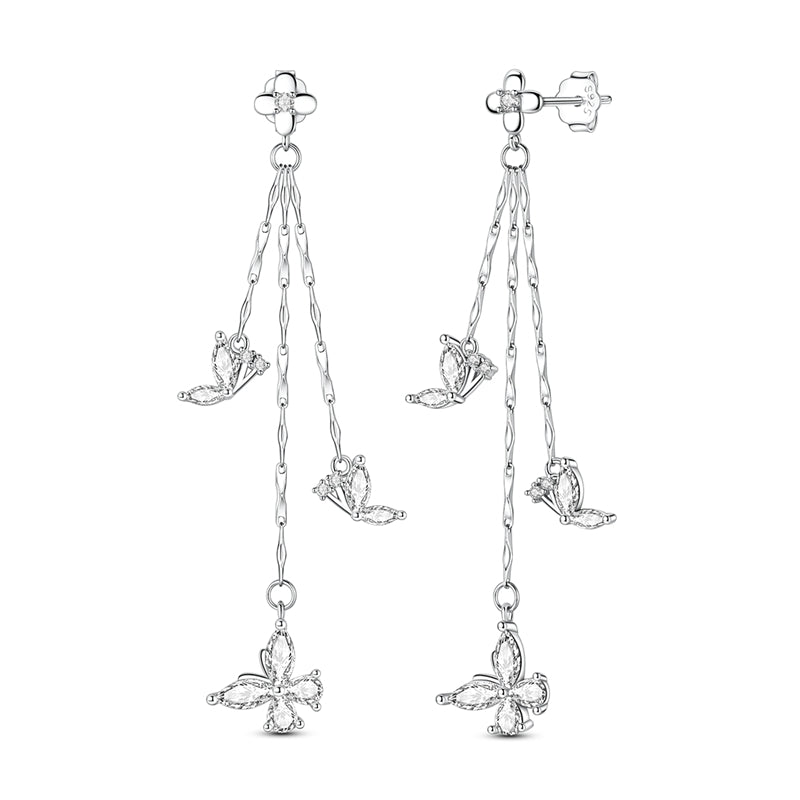 Aretes Colgantes Mariposas