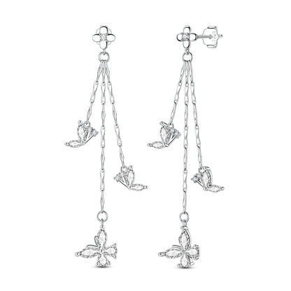 Aretes Colgantes Mariposas