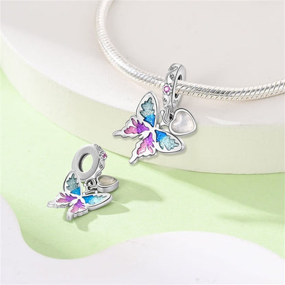 Mariposa y Corazón Blanco