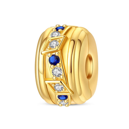 Clip Dorado Con Brillos