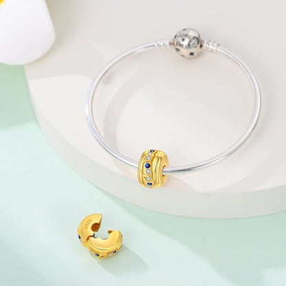 Clip Dorado Con Brillos