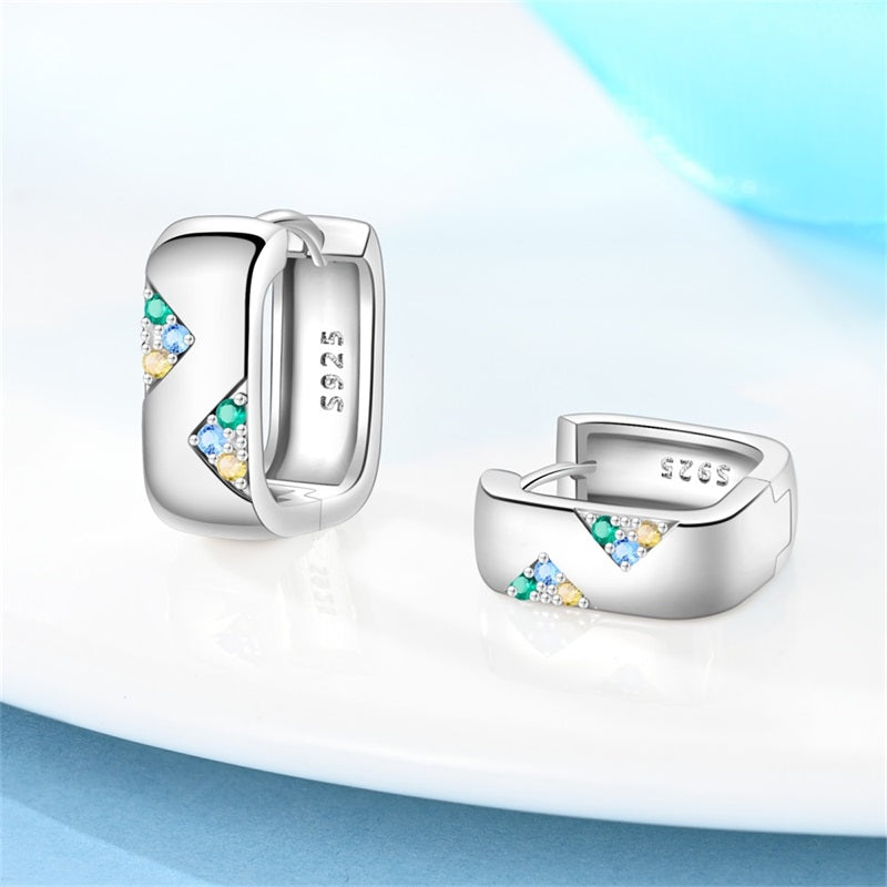 Aretes Zigzag Multicolor