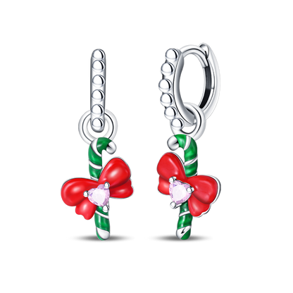 Aretes Caramelo Navideño