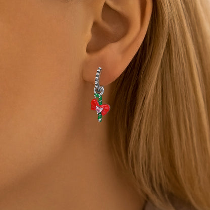 Aretes Caramelo Navideño