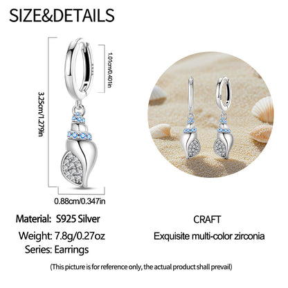 Aretes Caracoles Marinos