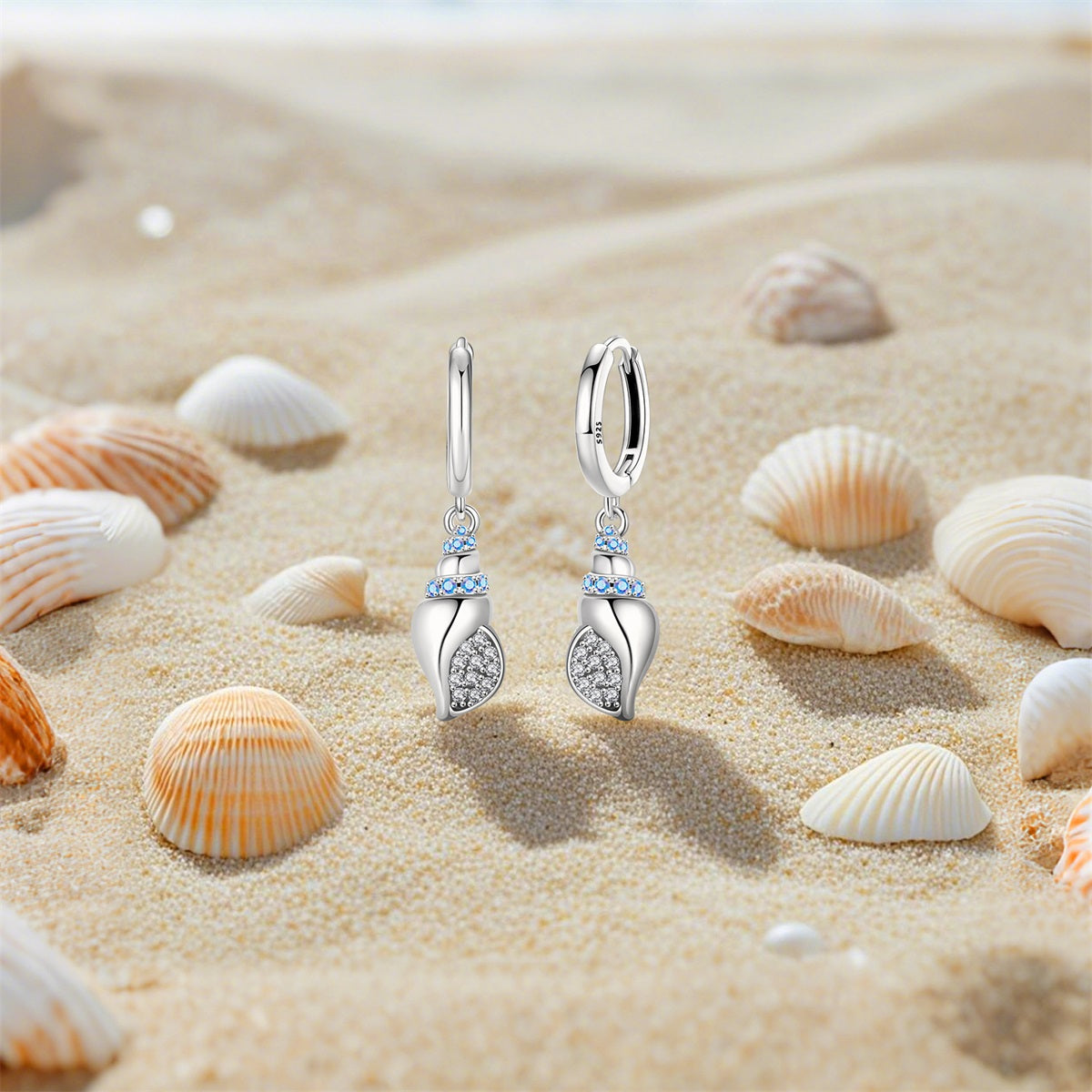 Aretes Caracoles Marinos