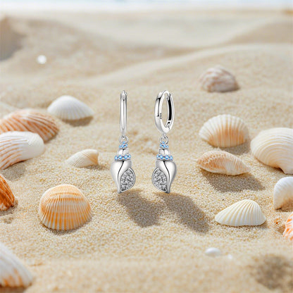 Aretes Caracoles Marinos