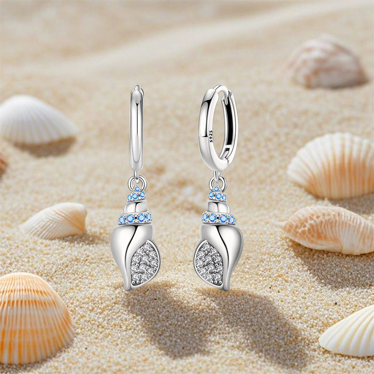 Aretes Caracoles Marinos