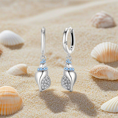 Aretes Caracoles Marinos