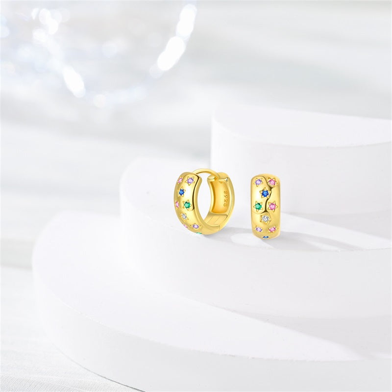 Aretes Estrellas Multicolor