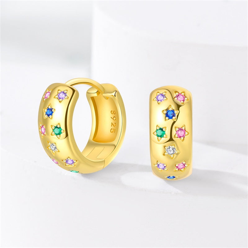 Aretes Estrellas Multicolor