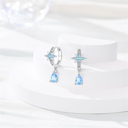 Aretes Gota Azul