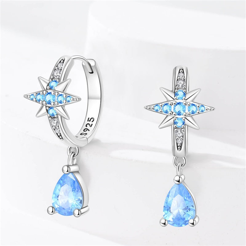 Aretes Gota Azul