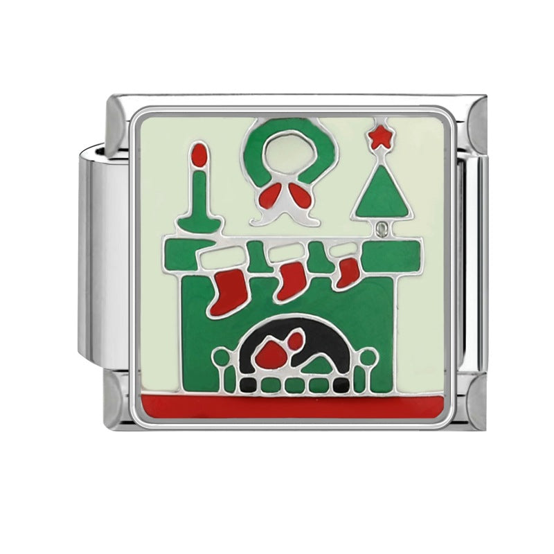 Charm Italiano Chimenea  Navideña