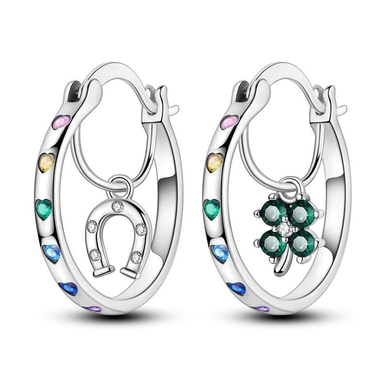 Aretes Herradura y Trebol