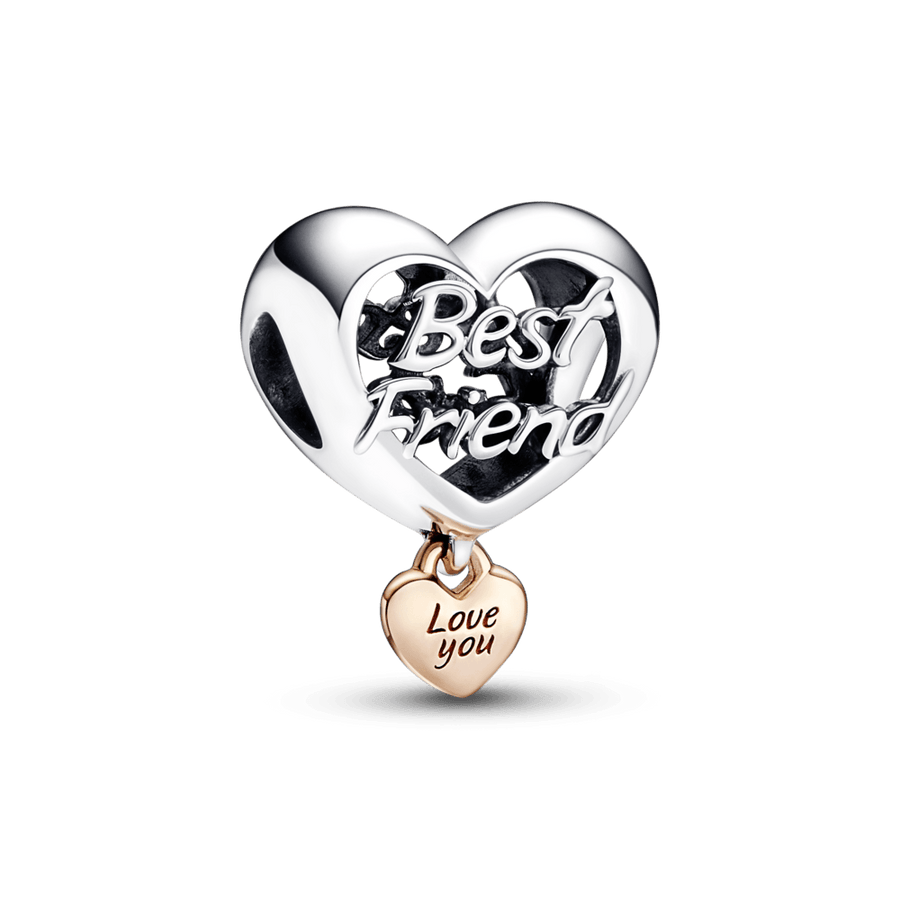 Corazon Best Friend Plateado
