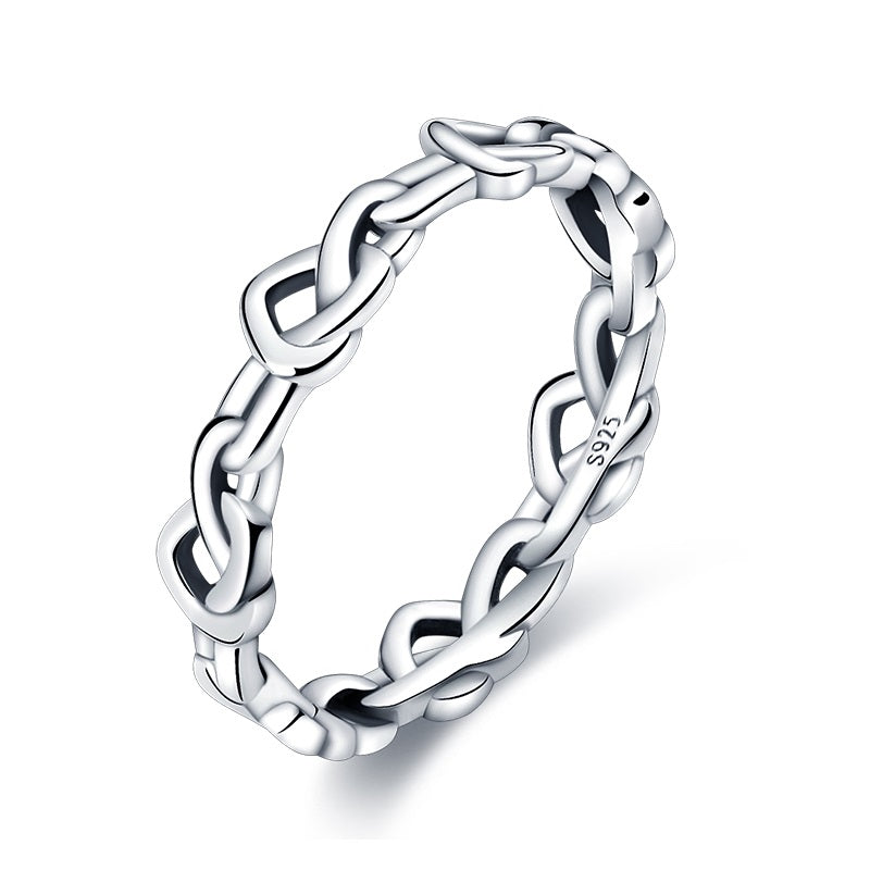 Anillo Cadena Plateada
