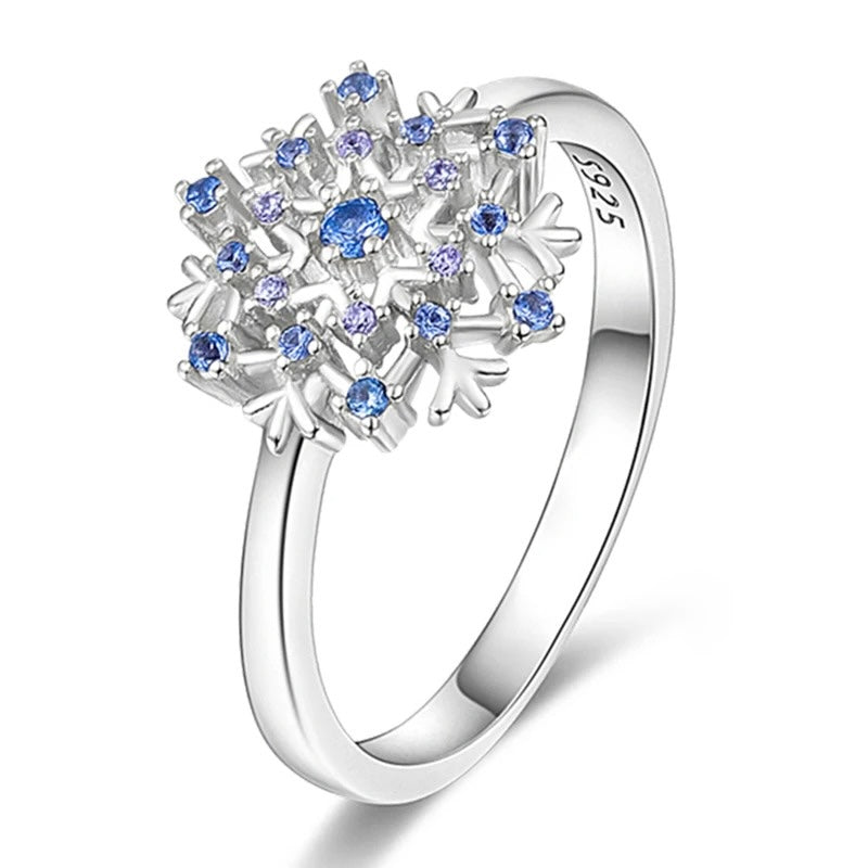 Anillo Copo de Nieve Blanco