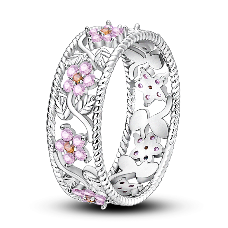 Anillo Flores Celestiales
