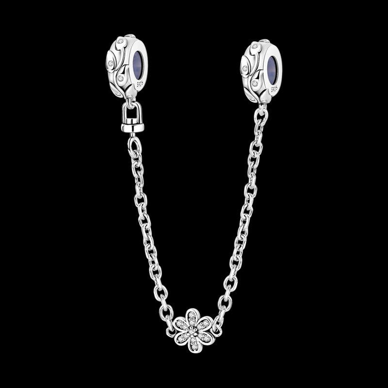 Cadena de Seguridad Flor Diamantada